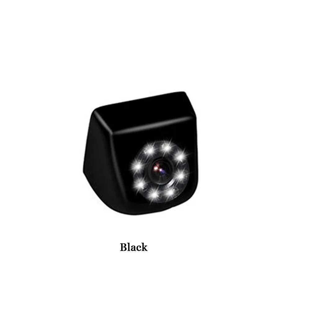 Универсальная Резервная парковочная камера 8 светодио дный ночного видения водостойкая 170 широкоугольная HD видео Автомобильная камера заднего вида - Цвет: D Black 8 LED
