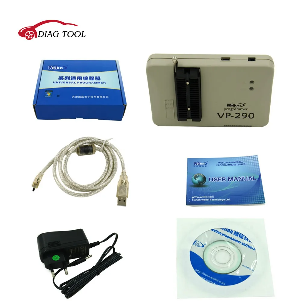 

2017 Hot Promotion High Quality WELLON VP290 VP290 VP 290 Professional Chip Programmer Free Shipping