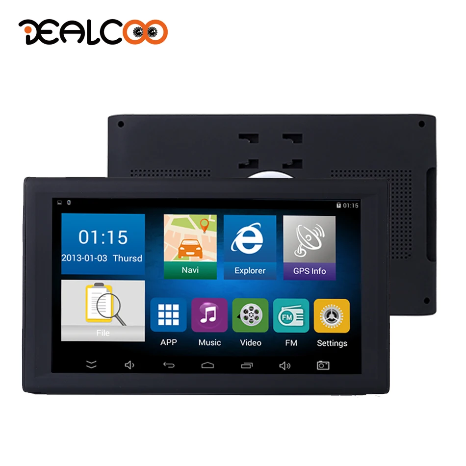 Dealcoo Car GPS Navigation 9' Inch Android FM Built in 8GB/512M Map For