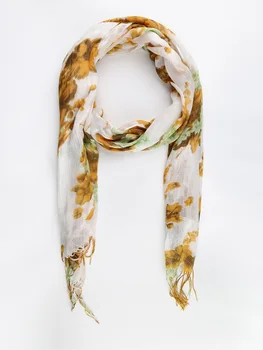 

Floral scarf cotton blend