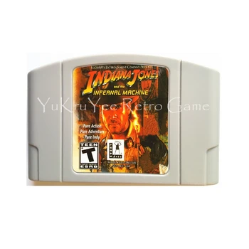 

Indiana Jones and the Infernal Machine Video Game Accessories Memory Cartridge Card for 64 Bit Console US NTSC Version N70