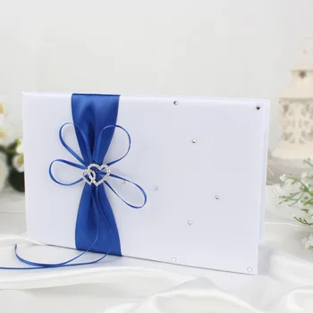 

OurWarm Double Heart Wedding Guest Book Signature Guest Book Bride Bridegroom Wedding Decoration