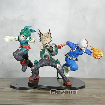 

My Hero Academia Ground Zero Bakugou Katsuki Midoriya Izuku Todoroki Shoto PVC Figure Collectible Model Toy