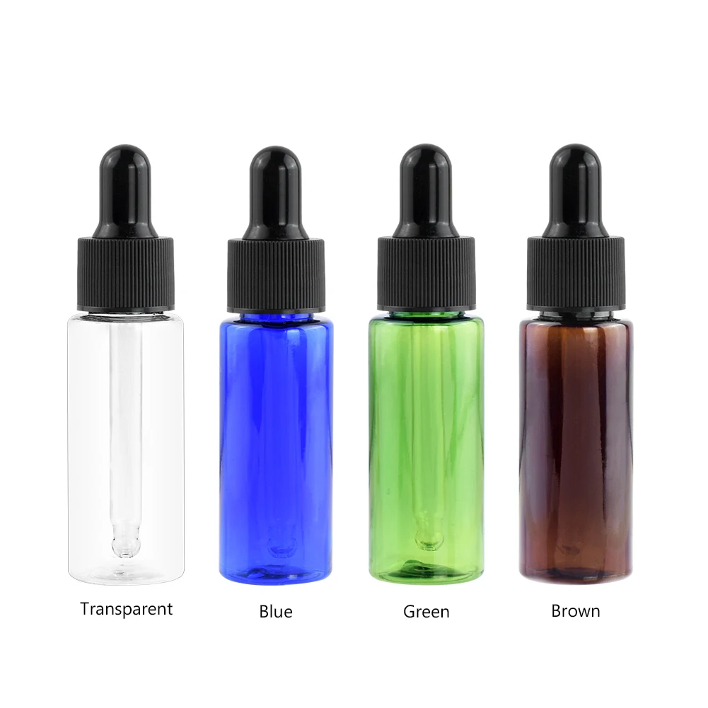 

NEW 5Pcs 10 / 15 /20ml Reagent Eye Dropper Drop Amber Glass Aromatherapy Liquid Pipette Bottle Refillable Bottles