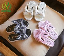 2017 Summer 3-7 year old children slippers girls cute little princess slippery soft bottom rabbit cool slippers 26-30