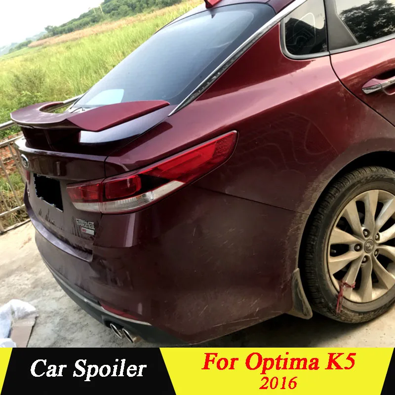 

Universial Sedan Rear trunk Spoiler For Kia K5 Optima 2016 ABS Material Unpainted Primer Car Rear Wing Spoiler