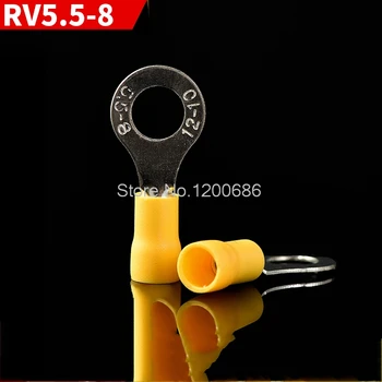 

The introduction of pre-insulated round cold-pressed terminal RV5.5-8 O-type terminal 100 brass