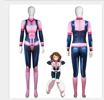 

Anime Boku no Hero Academia 3D Print Uraraka Ochako Cosplay Costume My Hero Academia AsuiTsuyu Yaoyorozu Momo Zentai Catsuit