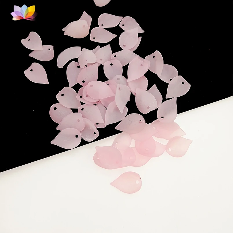 

60pcs Pink Flower Petals for DIY Craft Supplies Handmade Resin Sewing Accessories for Clothes Earring Jewelry Making Material