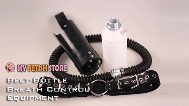 DM5223) ручной работы резиновый пояс-бутылка система контроля дыхания для противогаза латекс фетиш одежда