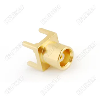 

50 Pieces MCX Thru Hole Jack Female PCB Mount With Solder Post 50Ohm Goldplated Coaxial Connector