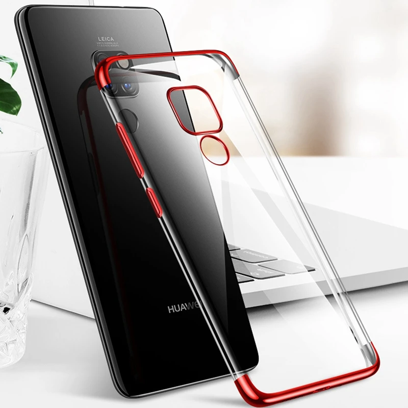 Мягкий чехол из термополиуретана с гальваническим покрытием для Huawei mate 20 pro