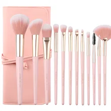 ZOREYA12 Makeup Brushes Set 12pcs Eye Shadow Blending Eyeliner Eyelash Eyebrow Brushes For Make up Portable Eye Brush Set