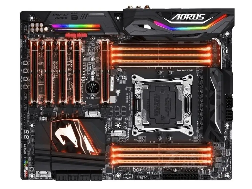 

Gigabyte X299 AORUS Gaming 7 Pro Desktop Motherboard AORUS Gaming 7 Pro X299 LGA 2066 F0r Core X DDR4 128GB ATX Used Mainboard