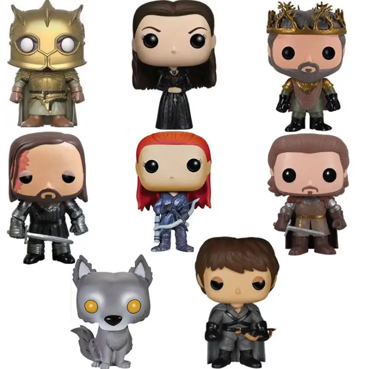 10 см Игра престолов Direwolf Санса Старк Рамзи Болтон Ygritte Renly белый ходунки фигурку игрушечные лошадки Рождественский подарок с коробкой