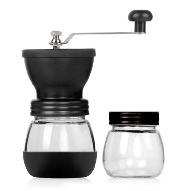 Manual Ceramic Coffee Grinder Ceramic core Stainless Steel Burr grinder Kitchen Mini Manual Hand