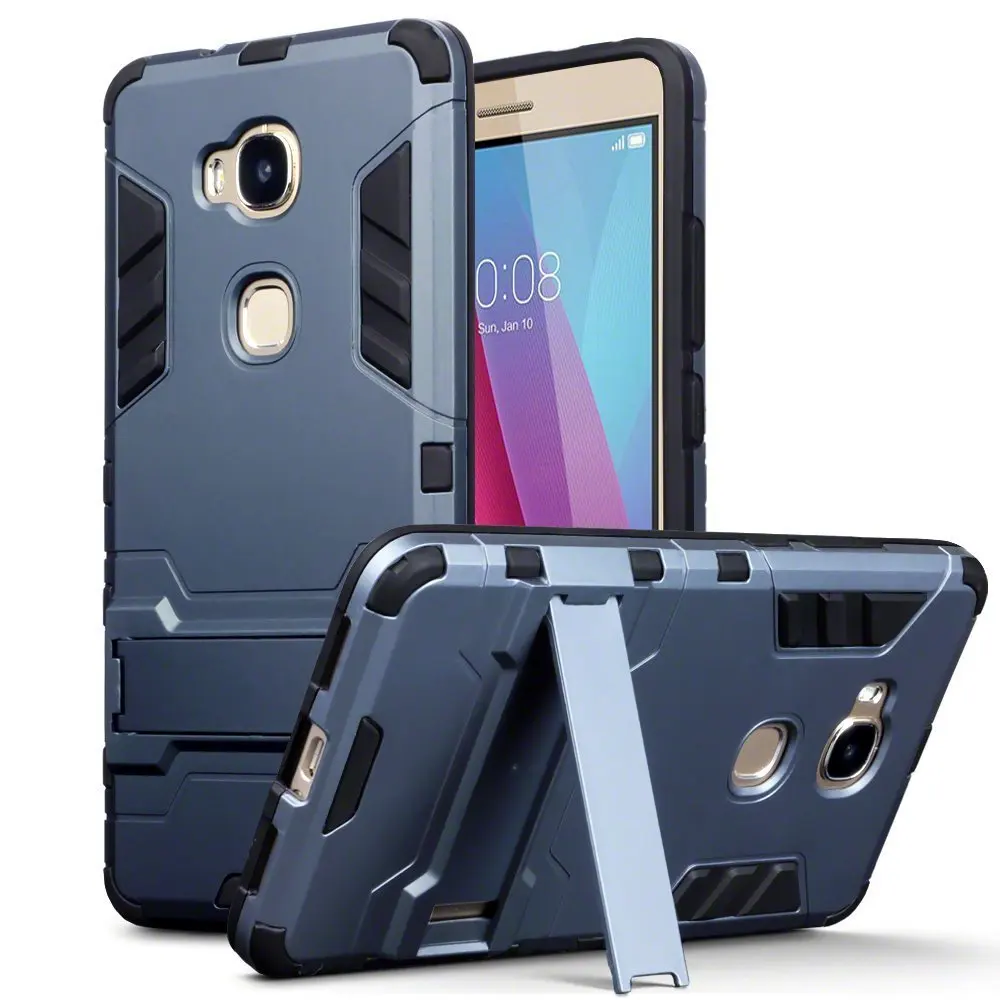

Huawei Honor 5X case Huawei GR5 2016 case rubber bumper dual cover light armor hard case for Huawei Honor 5X GR5 2016 cover case