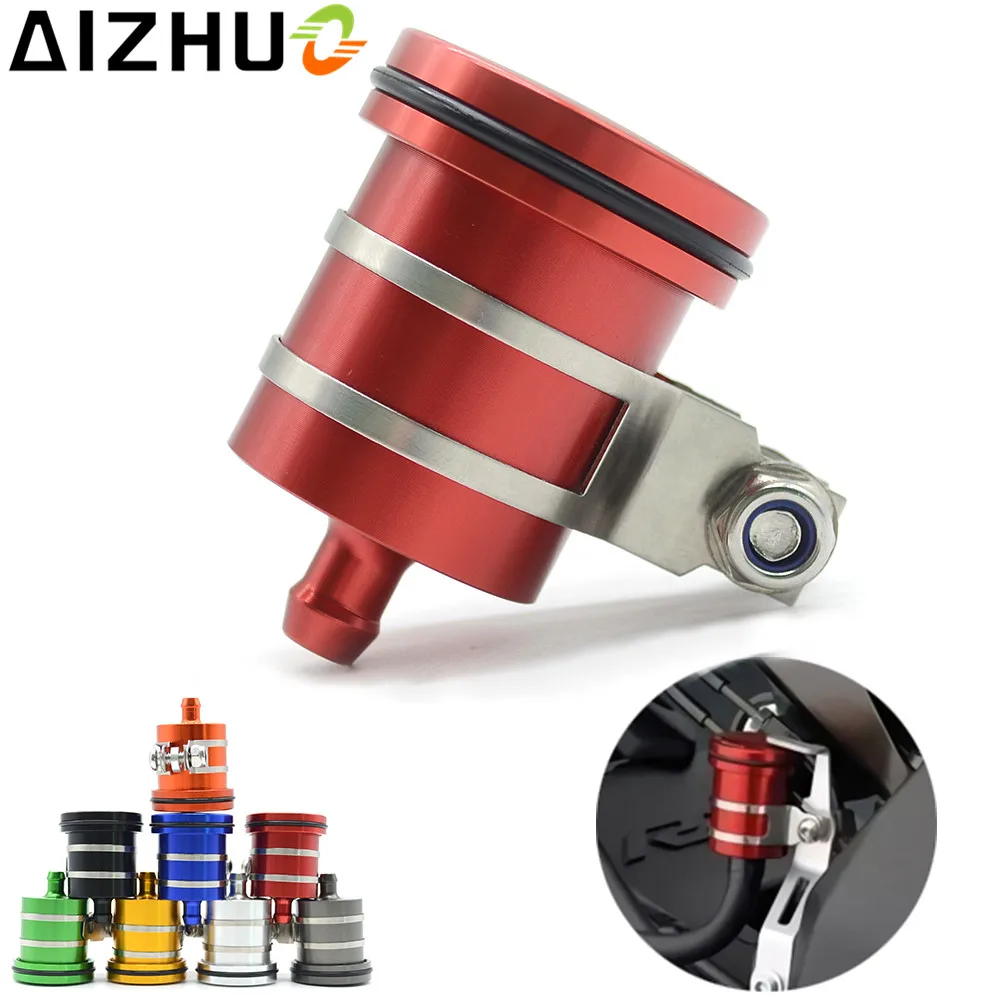 Universal CNC Aluminum Motorcycle Brake Clutch Tank Cylinder Fluid Oil Reservoir Cup For Yamaha R1 R3 R6 R15 R25 FZ6 FZ8 XSR900