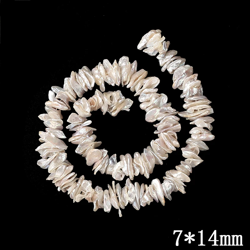 

Top AAA Natural Freshwater Pearl Flat Beads Fashion Luxury Medium European Stacked Hole Bead For Kids DIY Jewelry Making