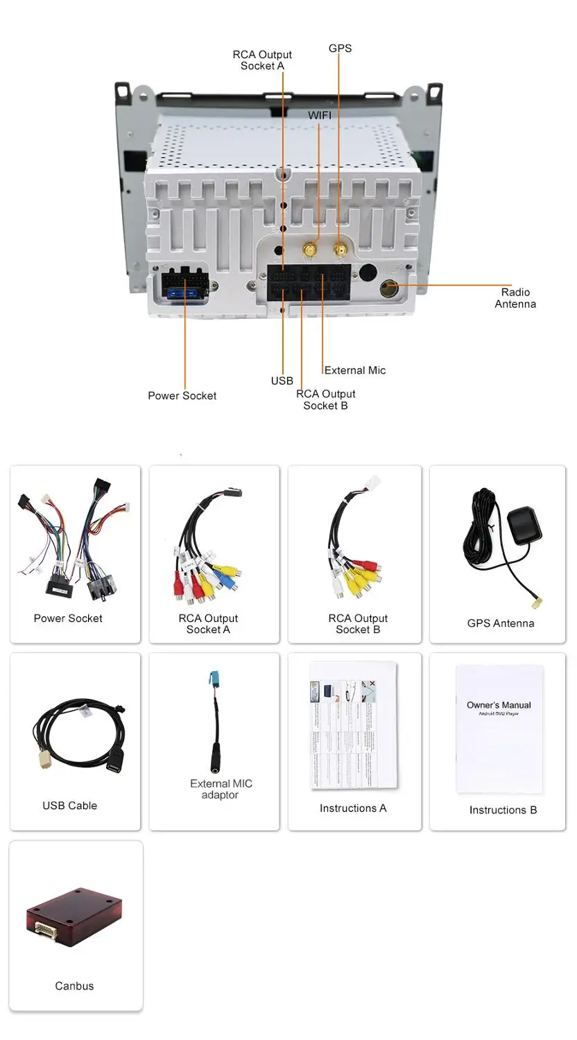 Clearance Android 9.0 2din Auto radio Car DVD multimedia for Mercedes Benz B200 A B Class W169 W245 Viano Vito W639 Sprinter W906 WIFI GPS 5