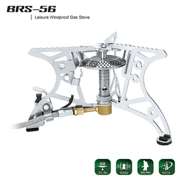 

BRS Leisure Windproof Gas Stove Folding Camping Ultralight Stainless Steel Collapsible