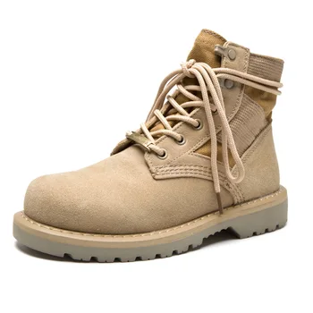 

Genuine Women's Boots Warm Women Platform Sneakers 2019 Fashion Combat Boots Woman Martin Shoes