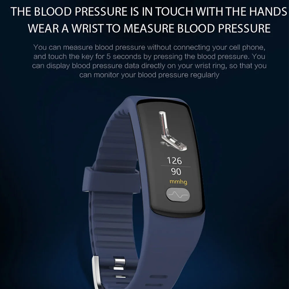 Часы Timethinker E07 Smartwatch ECG PPG Браслет фитнес трекер кровяное давление пульсометр