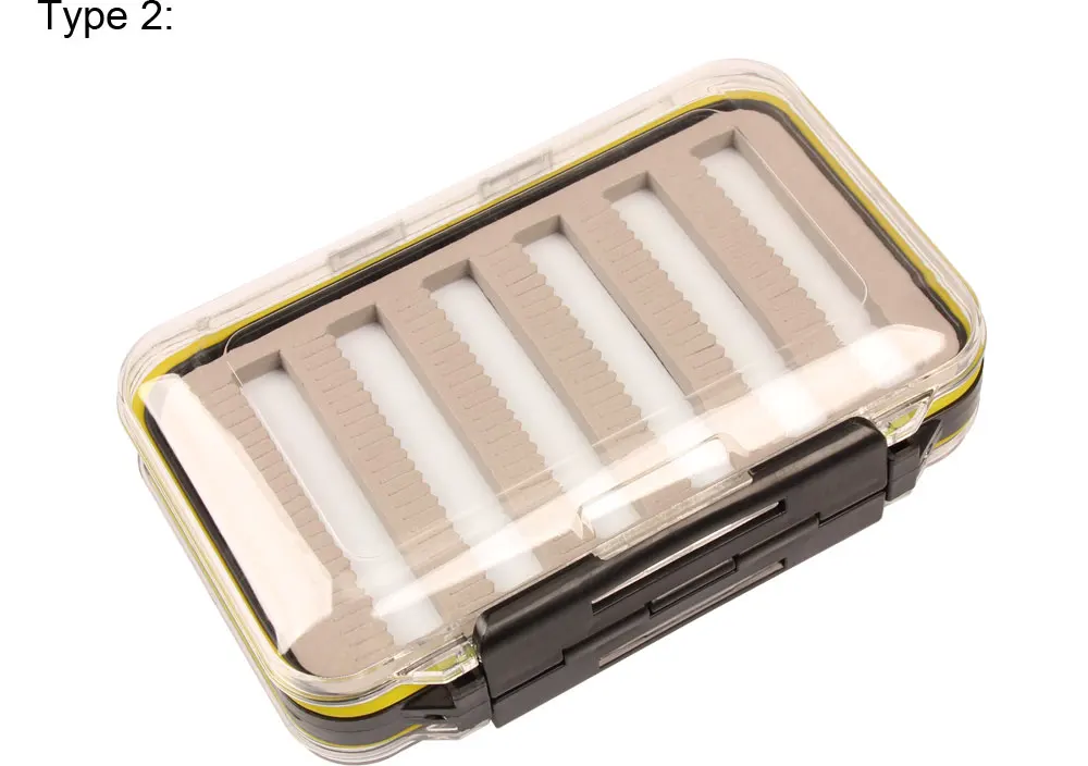 Spinpoler 1PC ABS Plastic Foam Double Side Fly Fishing Lure Fly Tying Boxes Artificial Insect Bait Hook Storage Box  (5)