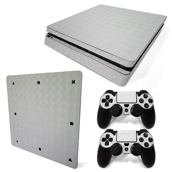 

free drop shipping Full set controller cover skin sticker for ps4 slim#TN-P4Slim3d-white