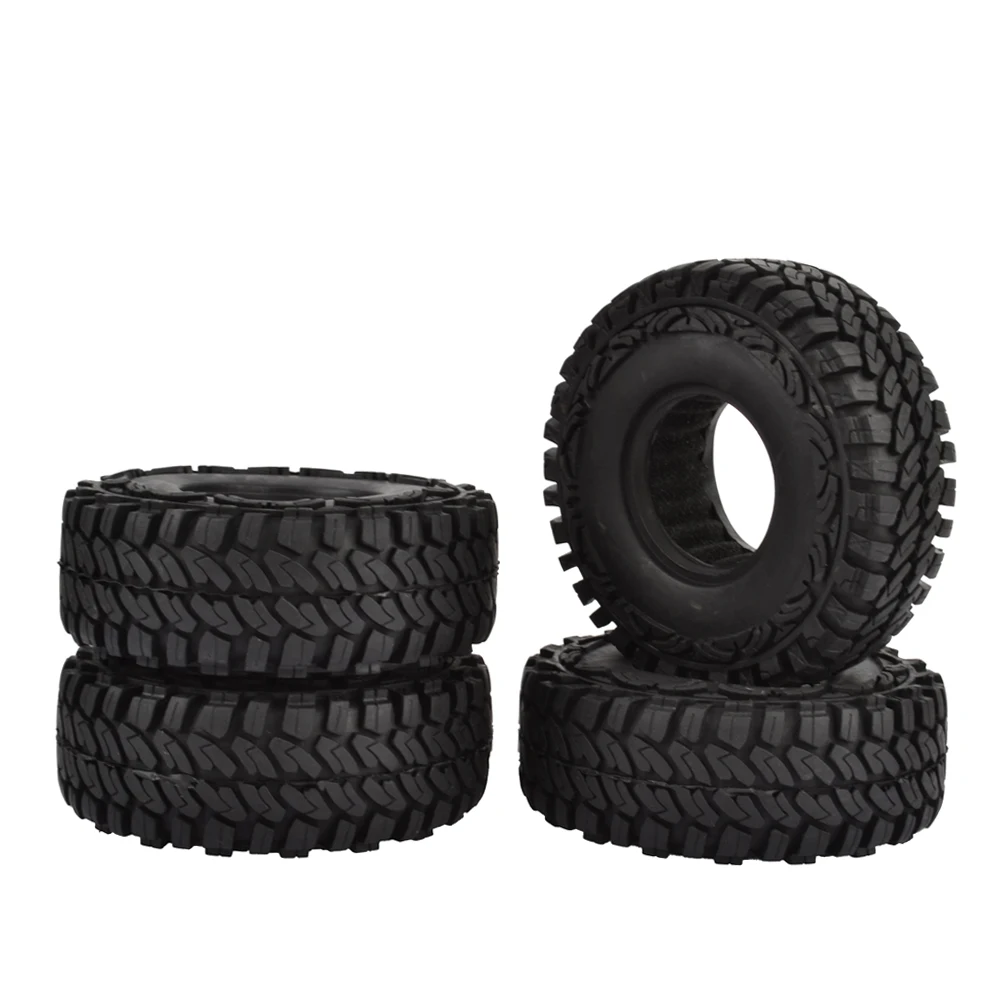 

4pcs 114MM 1.9" Rubber Wheel Tires for 1:10 RC Rock Crawler Axial SCX10 90046 CC01 D110 Traxxas TRX-4 TRX4 1.9inch Wheels