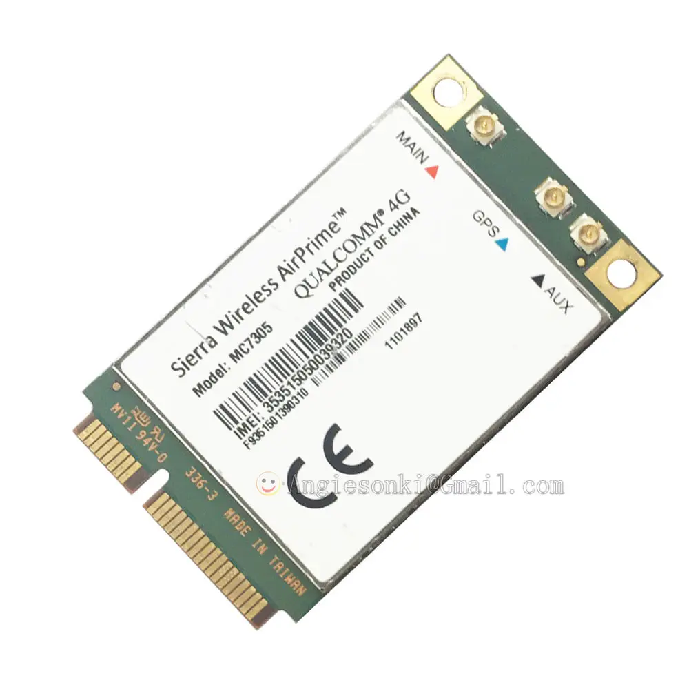 Разблокирована Sierra Беспроводной airprime mc7305 4 г 3G 100 МБ Mini pci-e M.2 Wi-Fi WWAN карта модуль HSPA + edge GPS LTE 1800/2100/2600 мГц