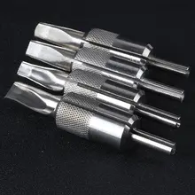 Besta 1 шт. без каблука Сталь Захваты Татуировки Сцепление Нержавеющая сталь плоская трубка Совет 22 мм тату Ручка Назад Стволовые Combo питания сцепление татуировки доступа