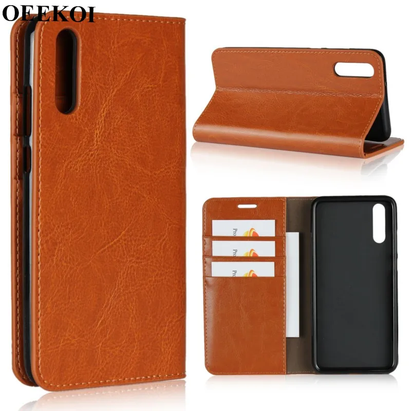 Чехол-книжка OEEKOI из натуральной кожи Crazy Horse для Huawei Maimang 7/P20/P20 Pro/P20 Lite/P9 plus/P8 Lite