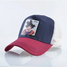 Летняя дышащая бейсбольная кепка для женщин и мужчин бейсболка Мужская мода Dragon Ball уличная хип-хоп бейсболка