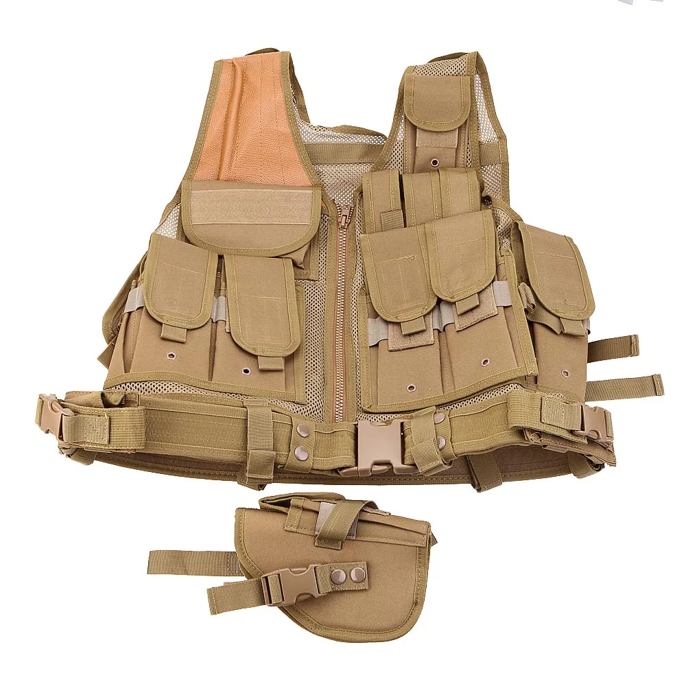

Airsoft CS Paintball Tactical Hunting Combat Assault Vest Outdoor Training Mesh Waistcoat Safety Clothing Hunting Equipment