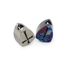 Титановый сплав парашютный шнур шарик Нож Ремешок кулон уникальные Амулеты Бусы на веревочке крест узор