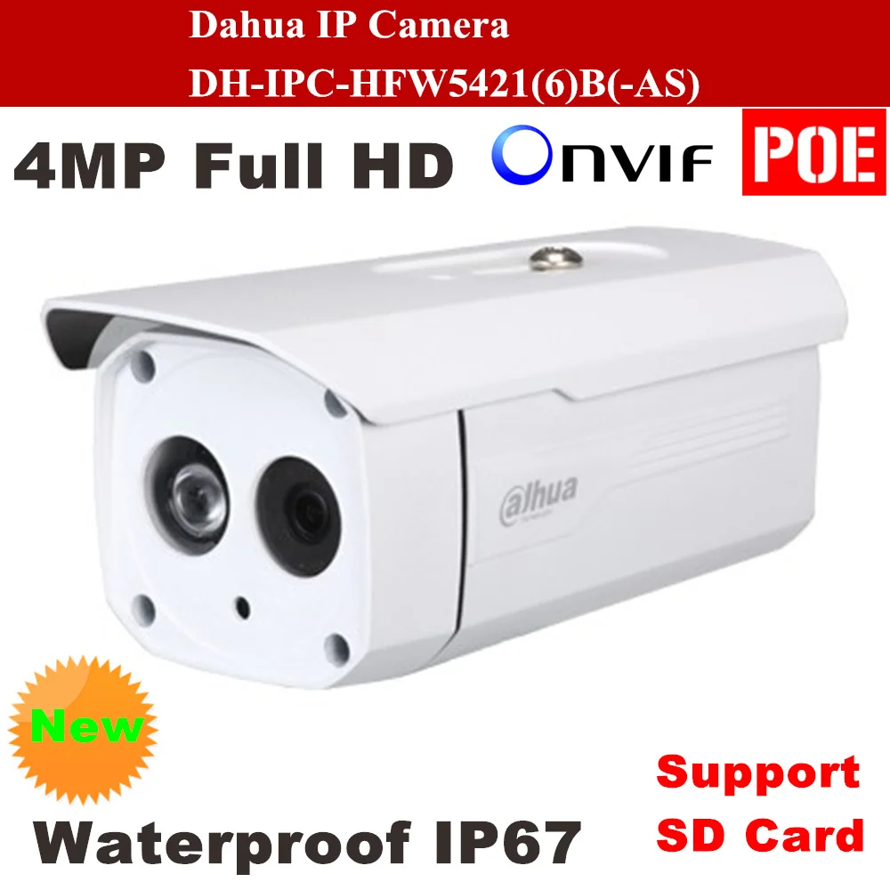 Dahua IP Camera DH IPC HFW5421B Full HD 4MP Waterproof IP67 Security Camera Support POE Onvif
