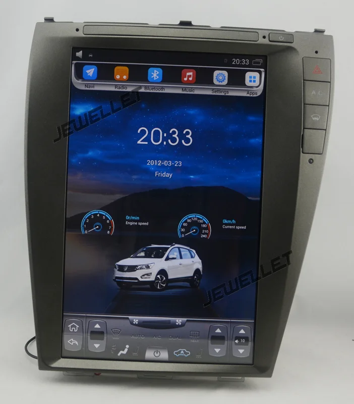 

12.1" tesla style vertical screen android 6.0 Quad core Car GPS radio Navigation for Lexus ES ES 240 ES 350 2007-2012