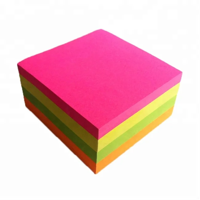 Цвет 70gsm флуоресцентная бумага для липких нот/оригами/печать с фабрики Китая