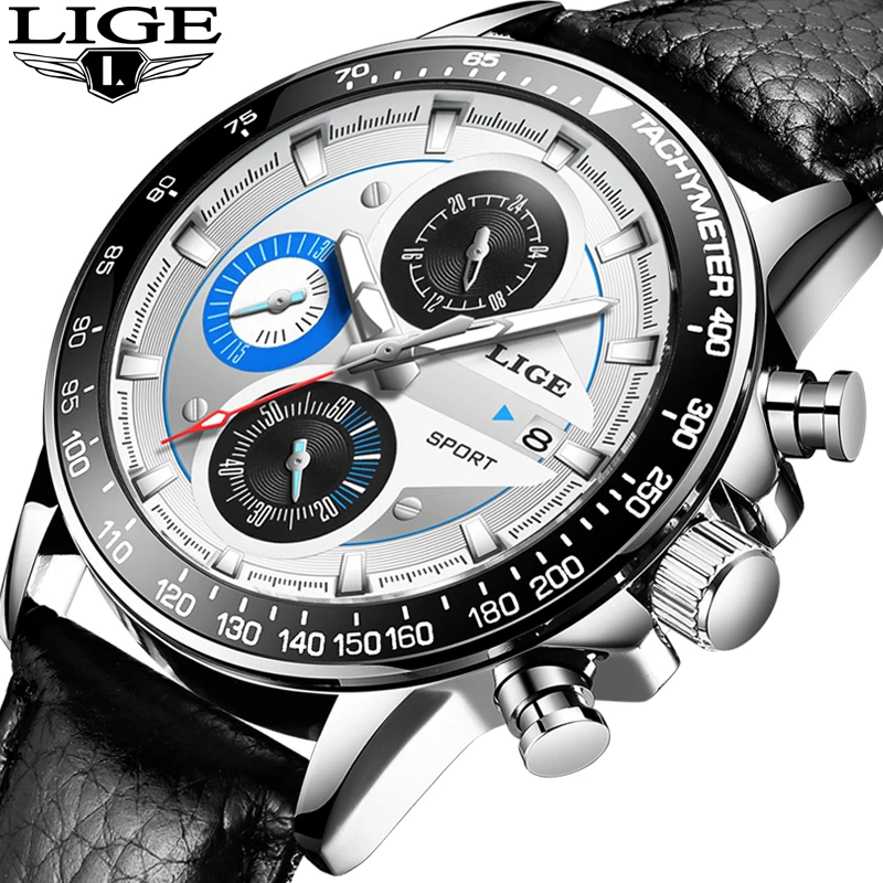 

LIGE Mens Watches Top Brand Luxury Male Military Sport Luminous Watch men Business quartz-watch Male Clock Man Relogio Masculino