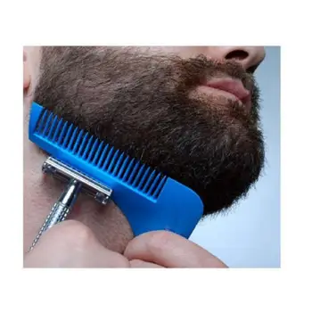 

10PC/Lots Hot sell Good quality plastic beard comb beard shaper as beard shaping comb for facial hair shaping tool