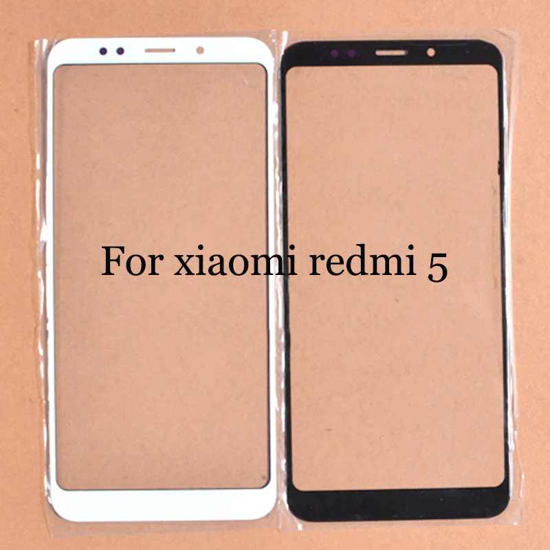 2 шт. качественный сенсорный экран для Xiaomi Redmi 5 переднее внешнее стекло объектива