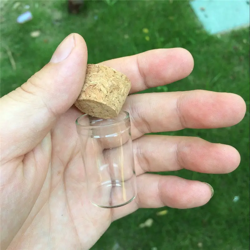 5ml 10ml 12ml Mini Glass Vials Jars In Vitro Bottles With Corks Stopper Glass Test Tube Transparent Mason Jars Bottles 100pcs