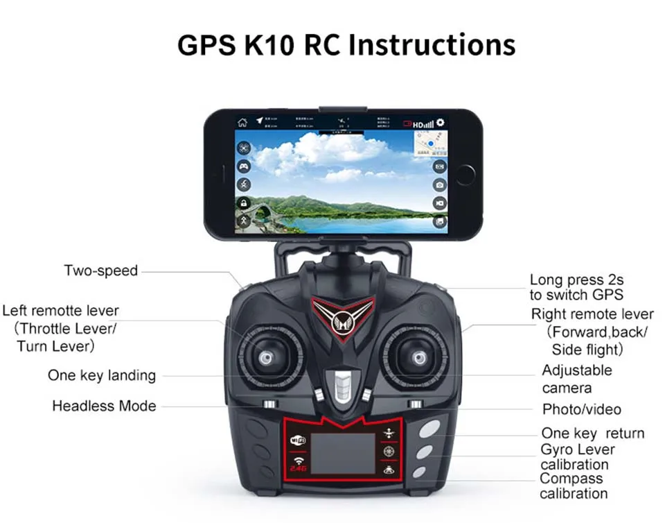 Дрон JMT K10 gps 5G Wifi FPV с регулируемой камерой 1080 P/720 p 25 минут время полета низкая мощность возврат Радиоуправляемый Дрон Квадрокоптер