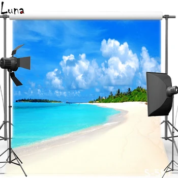 

MEHOFOTO Blue Seawater Vinyl Photography Background For Wedding Seaside New Fabric Flannel Background For Photo Studio 587