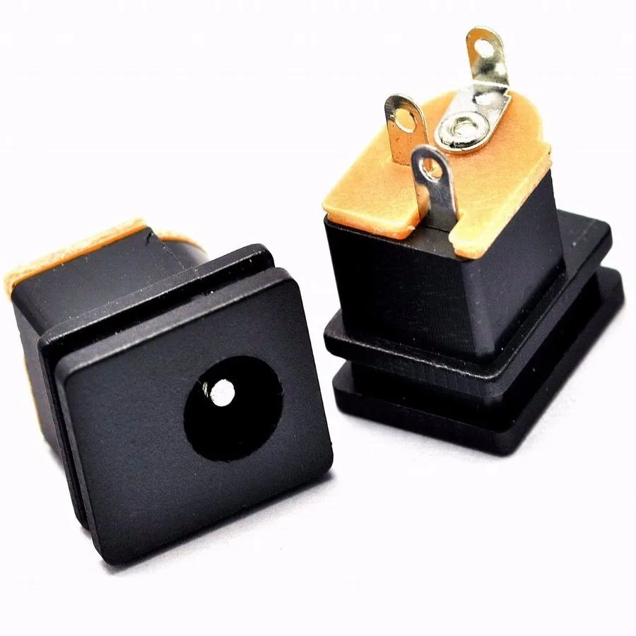 10pcs DC socket adapter square paneljack interfaces