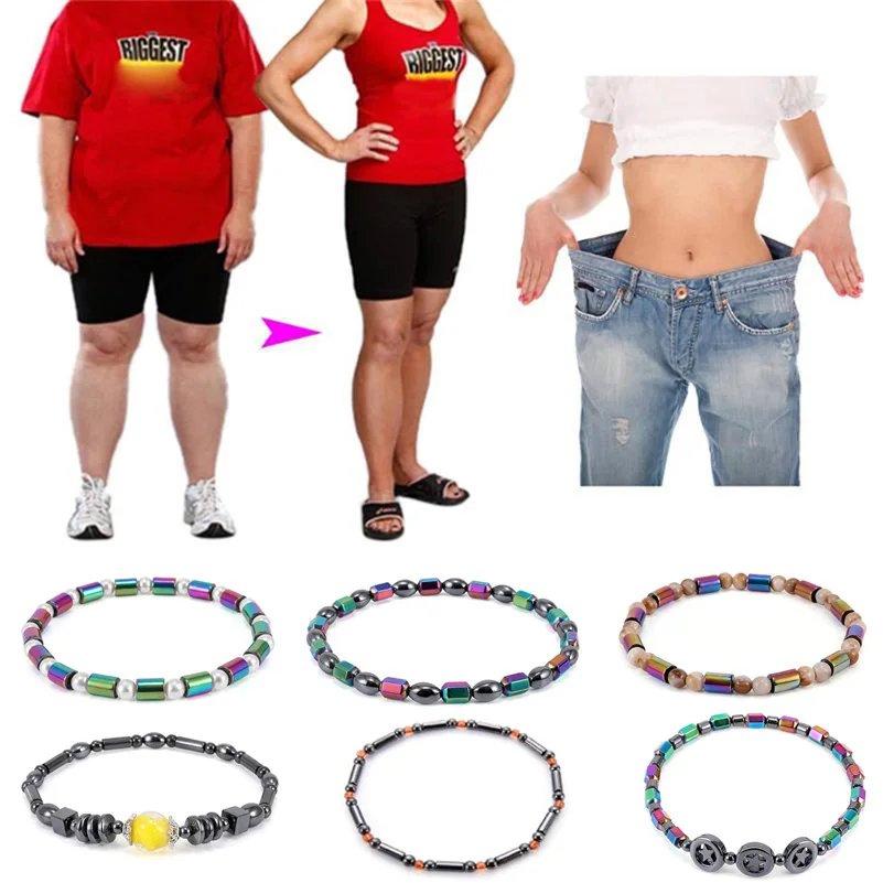 

Weight Loss Magnet Anklet Colorful Stone Magnetic Therapy Bracelet Anklet Weight Loss Product Slimming Health Care jewelry