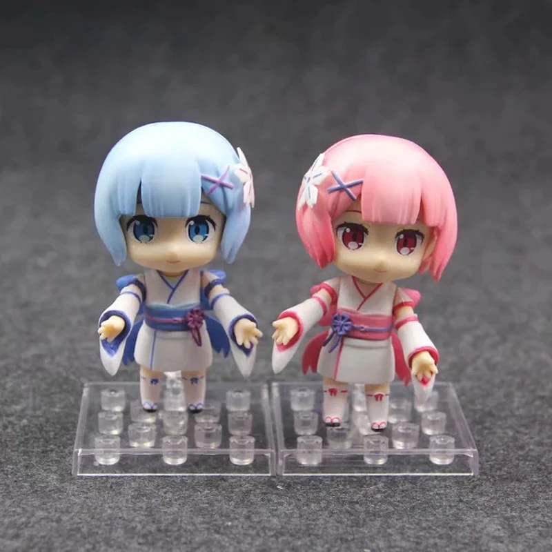 Милый 4 &quotNendoroid Re: Zero kara Hajimeru Isekai Seikatsu Ram &amp Rem # 942a 942b в коробке 10 см ПВХ фигурка