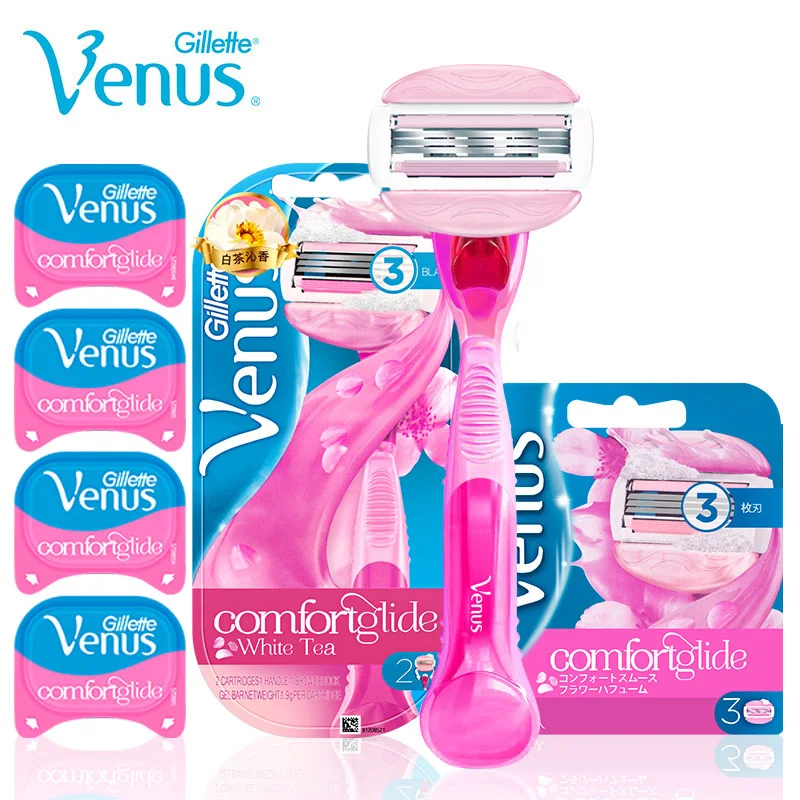 Venus Women Razor Blades Gillette SPA Hair Shaving Shaver Female Biniki Remover Comfortglide No Hurting Skin Razor Blades Set,razor blade,razor blades