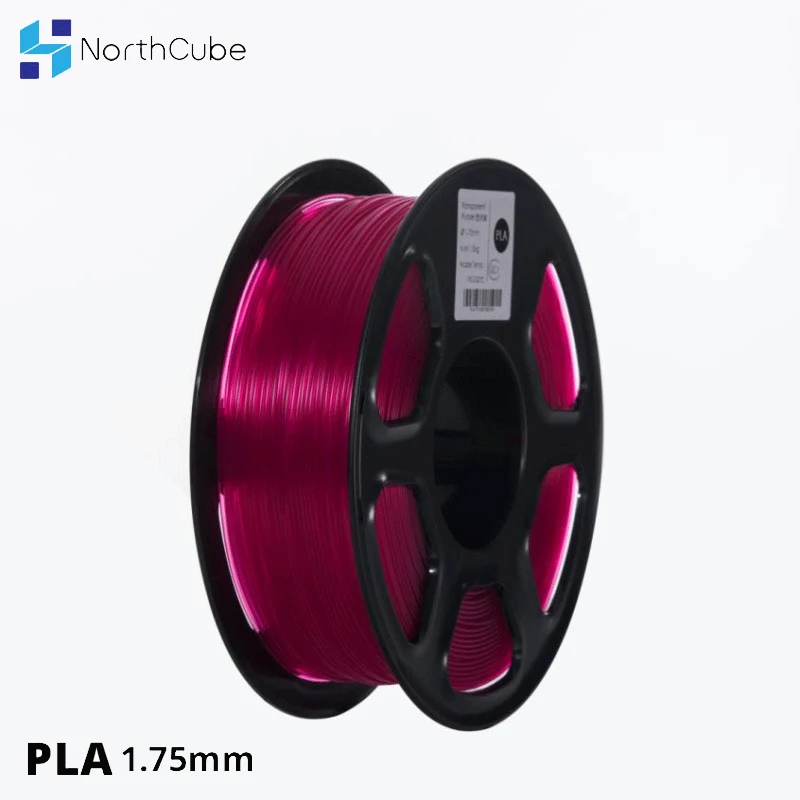 NORTHCUBE 3D принтер PLA нить 1 75 мм для принтера s кг (2.2lbs) +/ 0 02 прозрачный фиолетовый цвет|Материалы 3D-печати| |